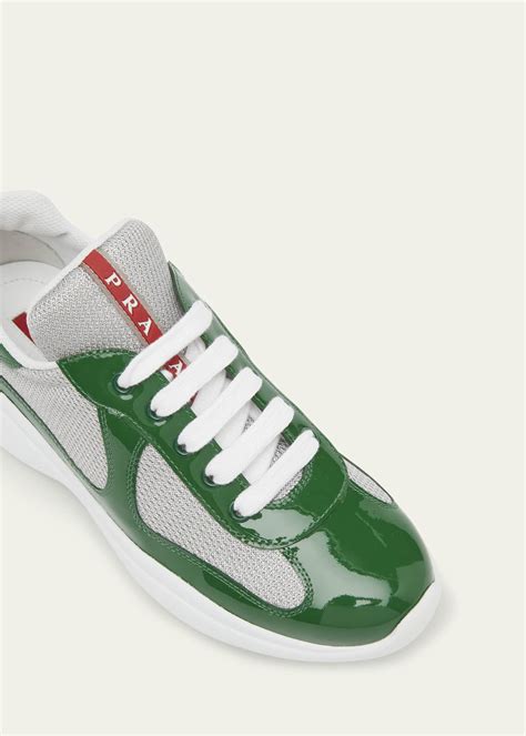 Prada America's Cup Vernice Patent Runner Sneakers 